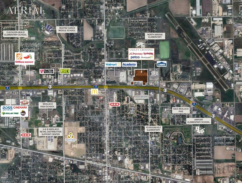 715-815 E Expressway 83, Weslaco, TX for lease - Aerial - Image 3 of 10