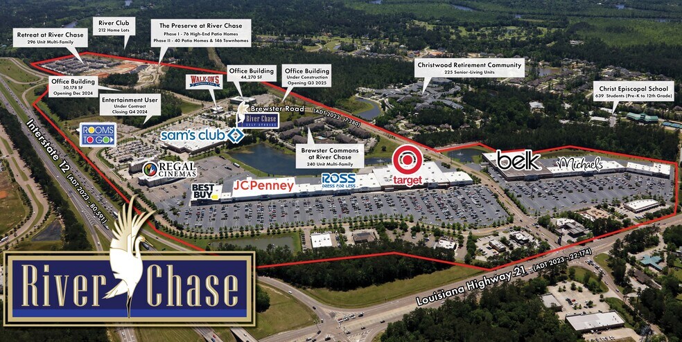 I-12 & Brewster Rd, Covington, LA for sale - Building Photo - Image 1 of 2