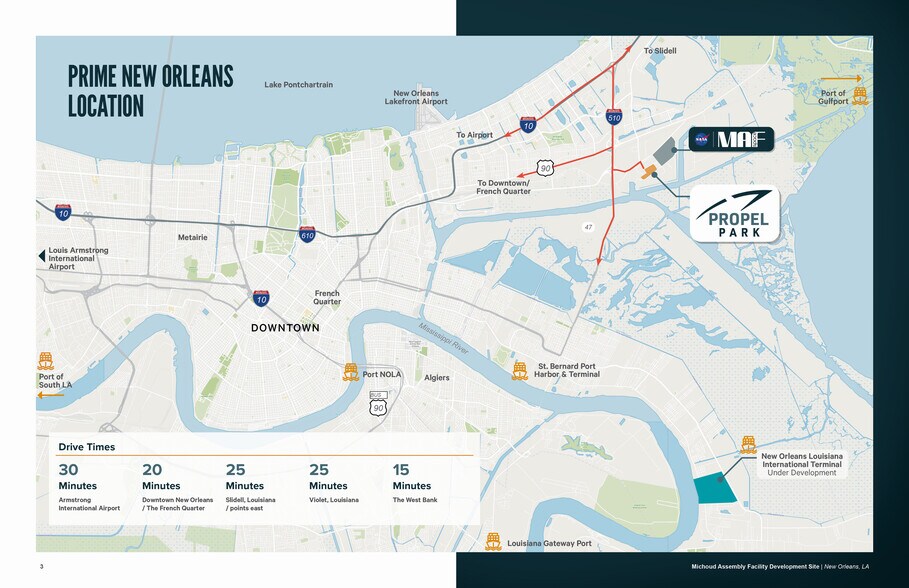 Michoud Facility Rd, New Orleans, LA à louer - Photo du bâtiment - Image 2 de 3