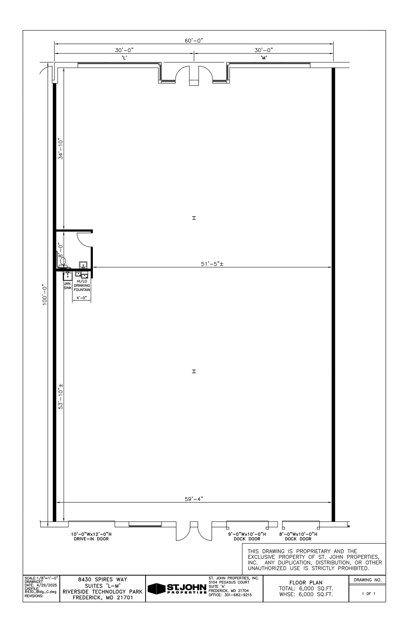8435 Progress Dr, Frederick, MD for lease Site Plan- Image 1 of 1