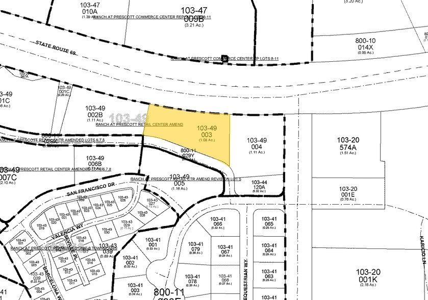 3600 Ranch Dr, Prescott, AZ à vendre - Plan cadastral - Image 2 de 24