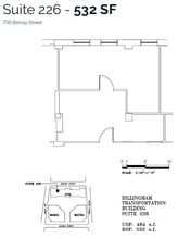 733 Bishop St, Honolulu, HI à louer Plan d’étage- Image 1 de 1
