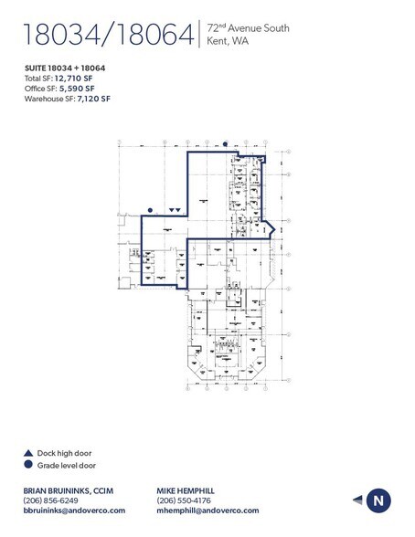 18026 72nd Ave S, Kent, WA à louer - Plan d’étage - Image 2 de 3