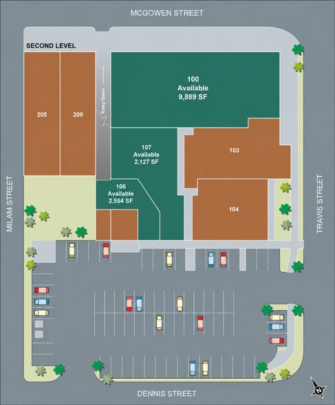 2600 Travis St, Houston, TX à louer - Plan de site - Image 2 de 10