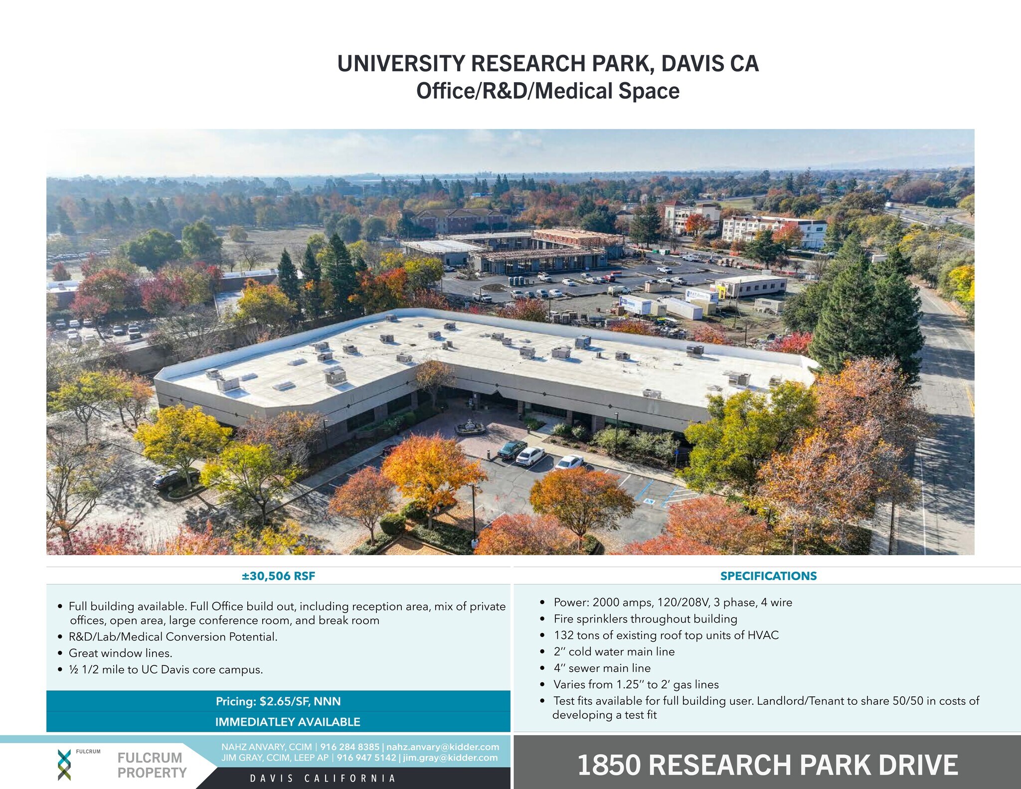 1850 Research Park Dr, Davis, CA for lease Site Plan- Image 1 of 9