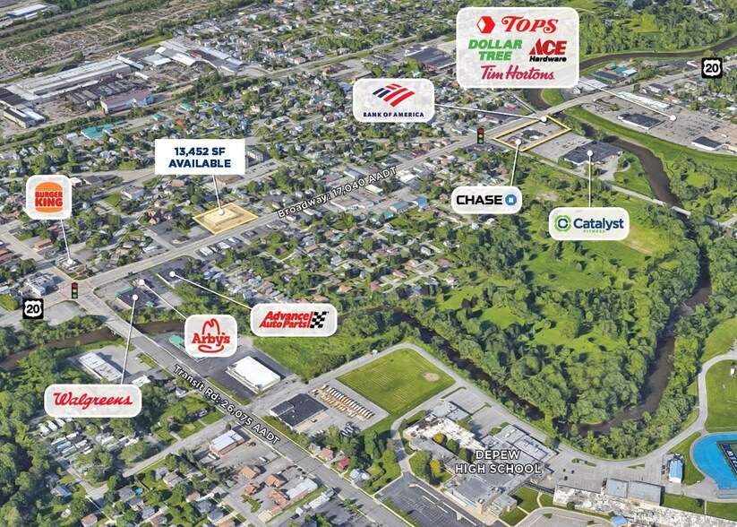 4900 Broadway, Depew, NY à louer - Aérien - Image 2 de 2