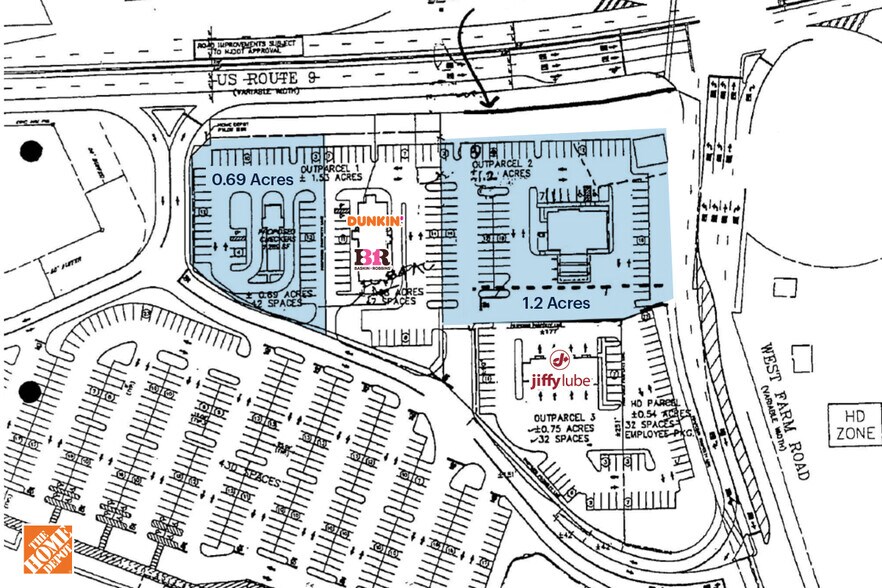 1990 Route 9 S, Howell, NJ à louer - Plan de site - Image 2 de 2