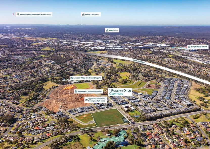 1 Rosslyn Dr, Claymore for sale - Aerial - Image 2 of 6