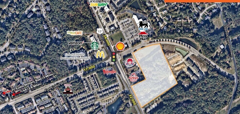 Route 17 & Fort Eustis Blvd, Yorktown, VA à louer - Photo du bâtiment - Image 1 de 1