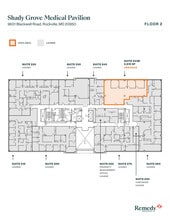 9601 Blackwell Rd, Rockville, MD à louer Plan d’étage- Image 1 de 4