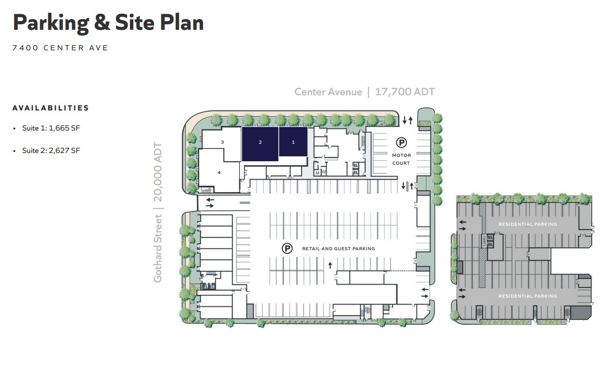 7400 Center Ave, Huntington Beach, CA à louer Plan de site- Image 1 de 2