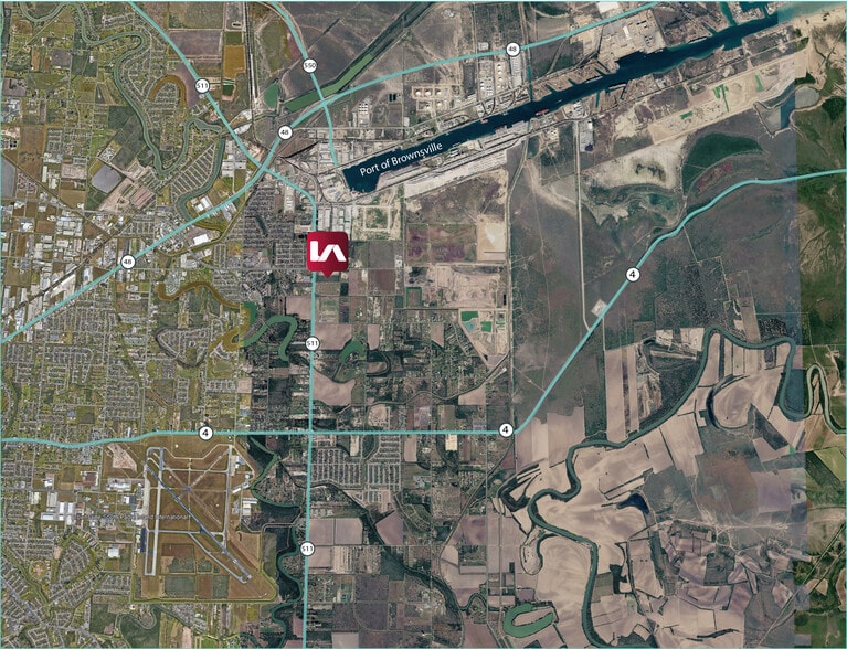 1850 N Indiana Ave, Brownsville, TX for lease - Aerial - Image 2 of 2