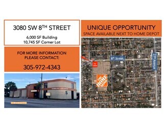 Plus de détails pour 3090 SW 8th St, Miami, FL - Bureau/Commerce de détail à louer