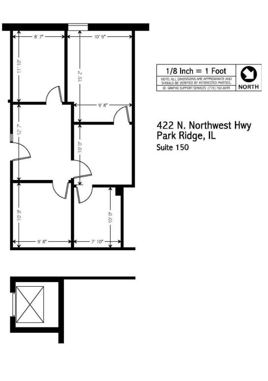 422 N Northwest Hwy, Park Ridge, IL for lease Floor Plan- Image 1 of 1