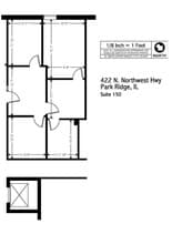 422 N Northwest Hwy, Park Ridge, IL for lease Floor Plan- Image 1 of 1