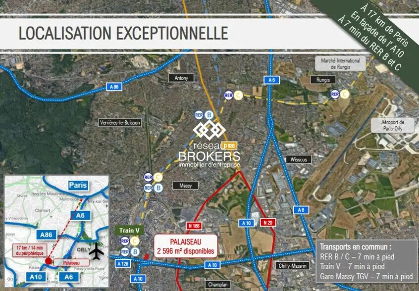 Industriel dans Palaiseau à louer - Photo du bâtiment - Image 2 de 4