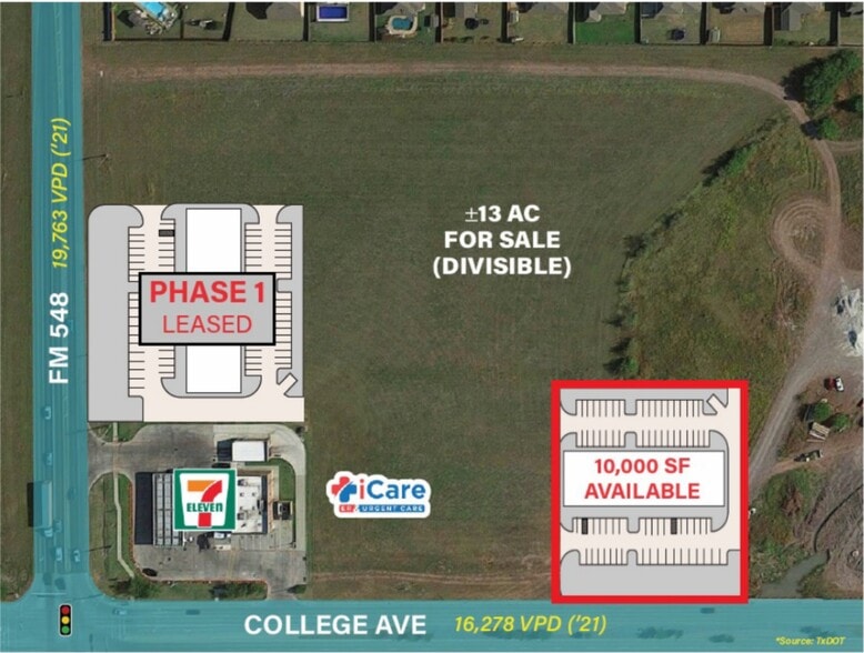 SEQ College Ave & FM 548, Forney, TX for lease - Site Plan - Image 2 of 2