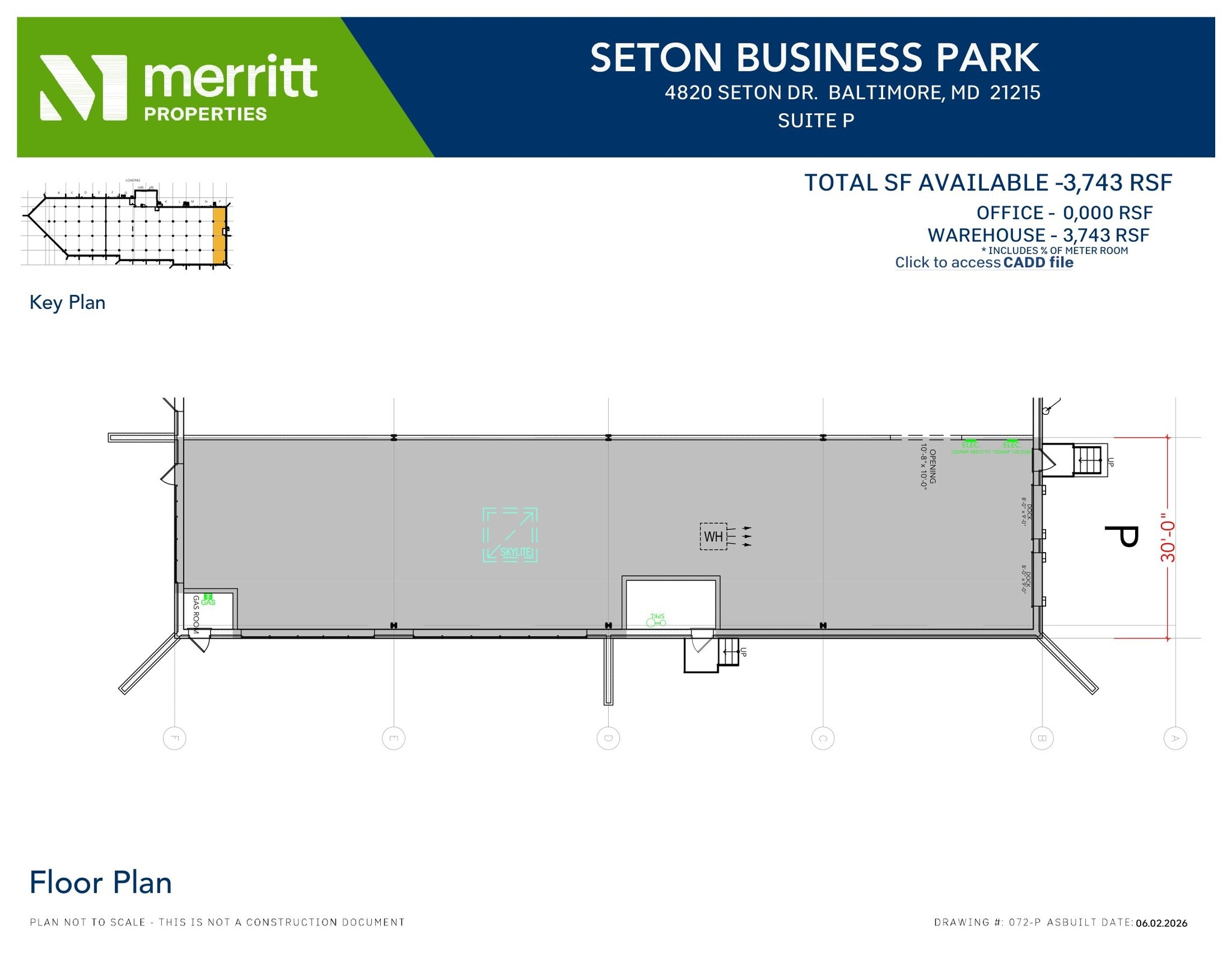 4820 Seton Dr, Baltimore, MD à louer Plan d’étage- Image 1 de 2