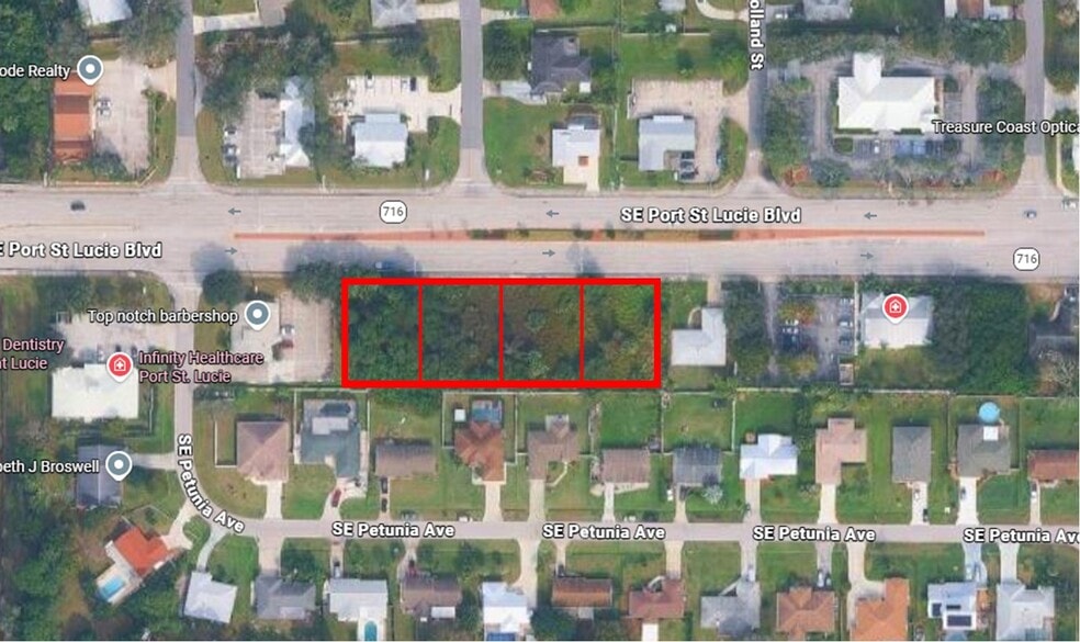 1290 SE Port St Lucie Blvd, Port Saint Lucie, FL à vendre - Aérien - Image 2 de 3