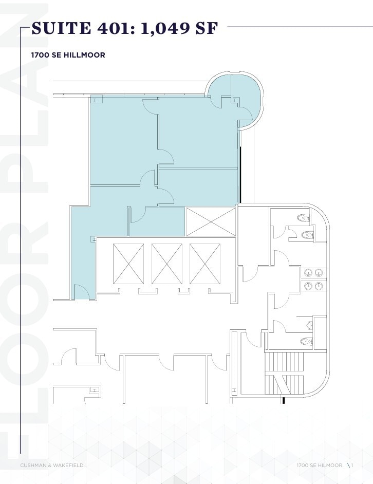 1700 SE Hillmoor Dr, Port Saint Lucie, FL for lease Floor Plan- Image 1 of 1