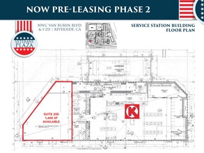 NEC Van Buren Blvd, Riverside, CA à louer Plan d  tage- Image 1 de 1