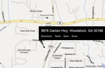 9876 Main St, Woodstock, GA - Aérien Vue de la carte