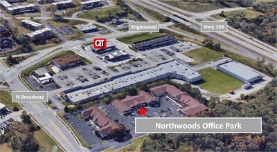 5722-5756 N Broadway St, Kansas City, MO for lease Aerial- Image 1 of 17