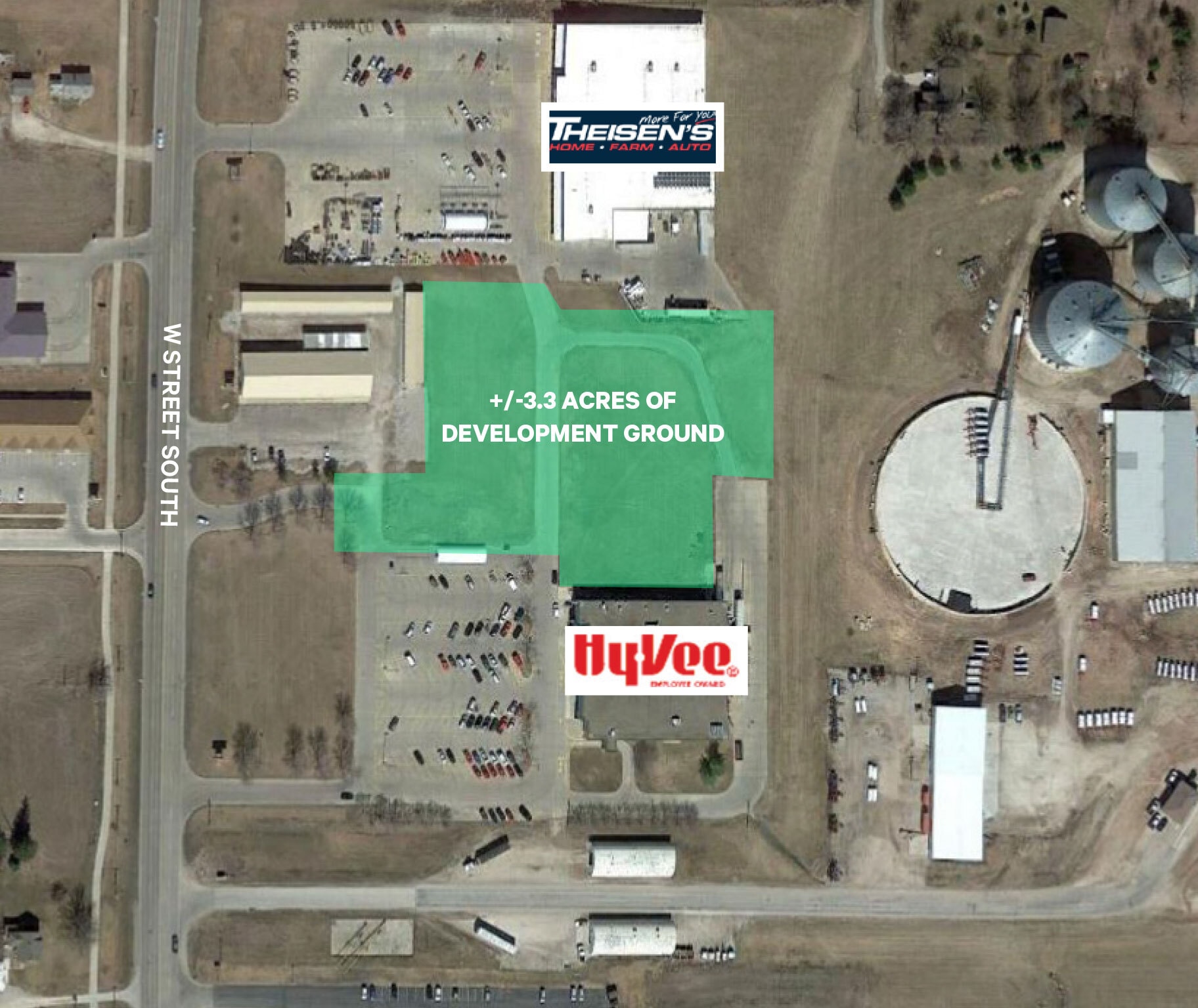 320 West St S, Grinnell, IA for sale Aerial- Image 1 of 3