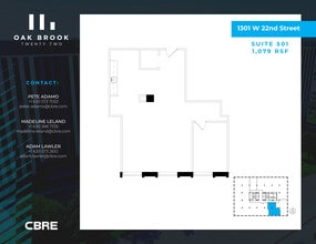 1301 W 22nd St, Oak Brook, IL for lease Floor Plan- Image 1 of 1