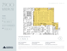 7900 Windrose Ave, Plano, TX à louer Plan d’étage- Image 1 de 1
