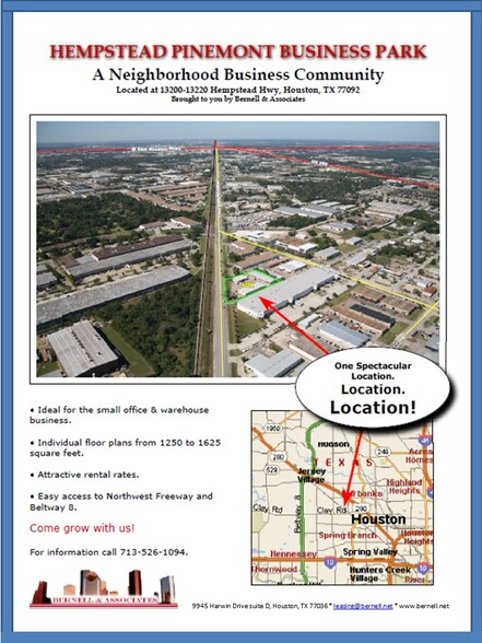 13200 Hempstead Hwy, Houston, TX for lease - Aerial - Image 2 of 2