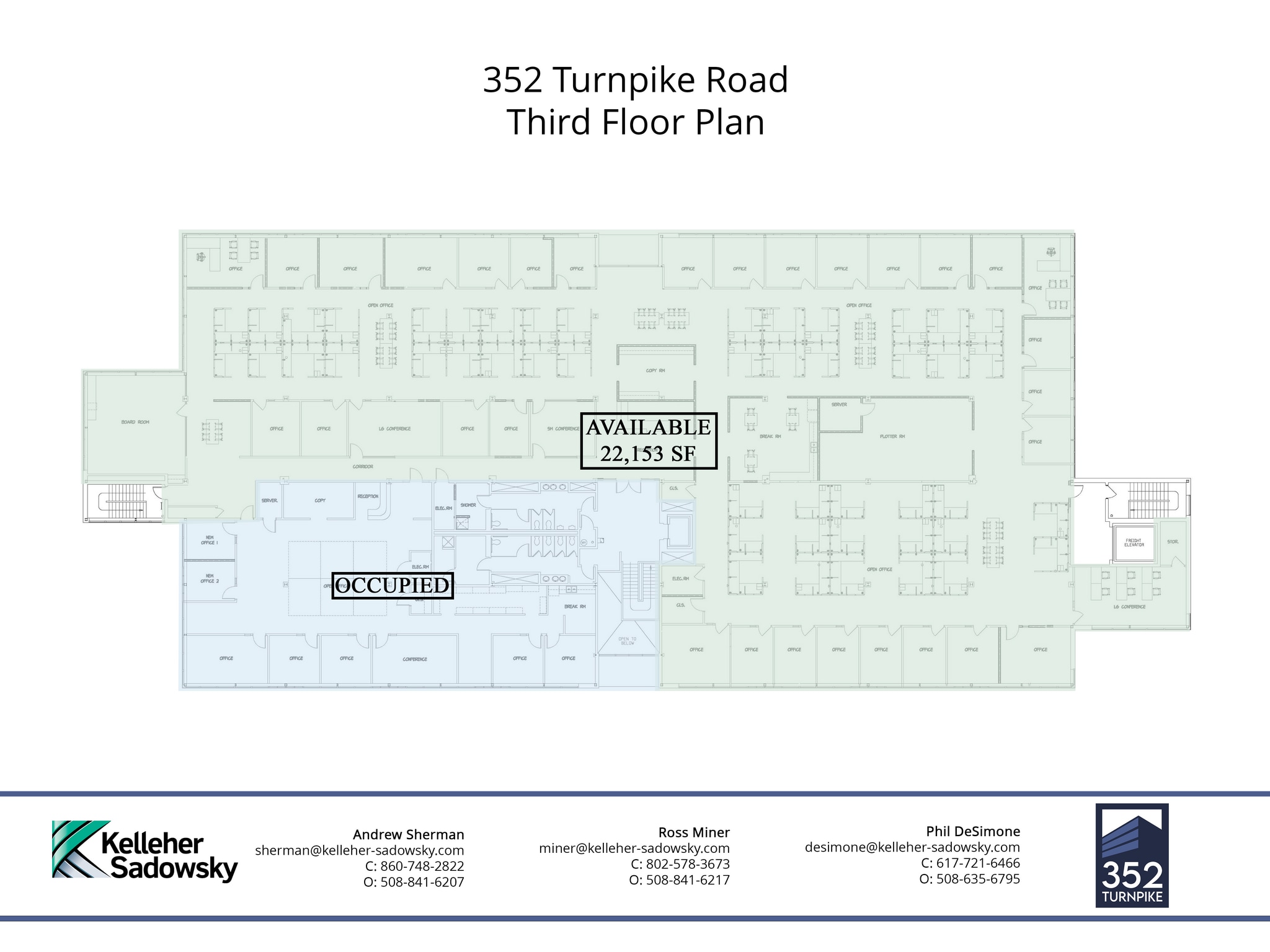 352 Turnpike Rd, Southborough, MA for lease Floor Plan- Image 1 of 1