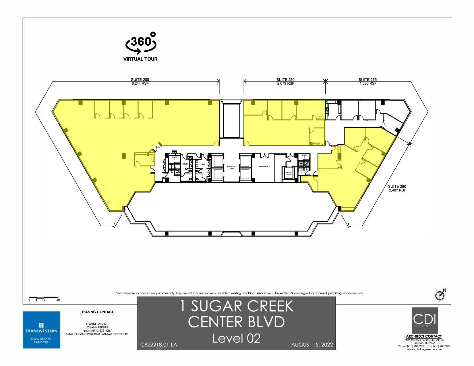 1 Sugar Creek Center Blvd, Sugar Land, TX à louer Plan d’étage- Image 1 de 1