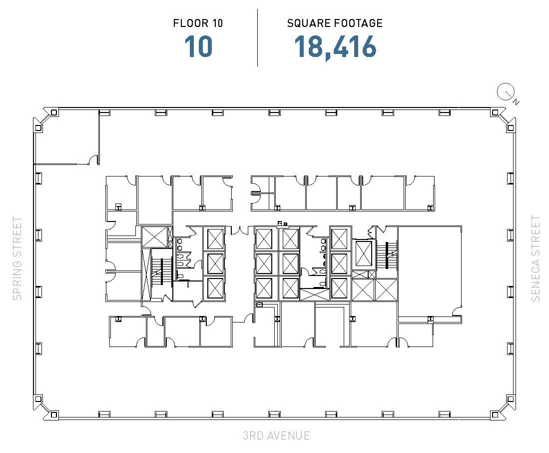 1111 3rd Ave, Seattle, WA for lease Floor Plan- Image 1 of 1