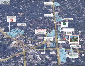 105 N Maple Ave, Falls Church, VA - AERIAL  map view
