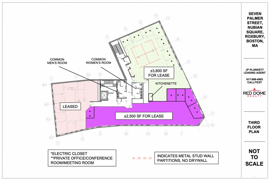 7 Palmer St, Boston, MA à louer - Plan d’étage - Image 3 de 3