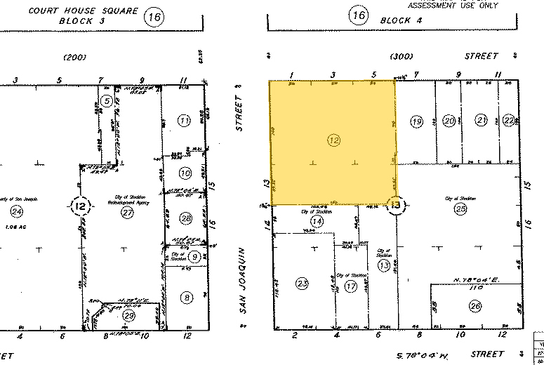 306 E Main St, Stockton, CA for sale - Plat Map - Image 1 of 1