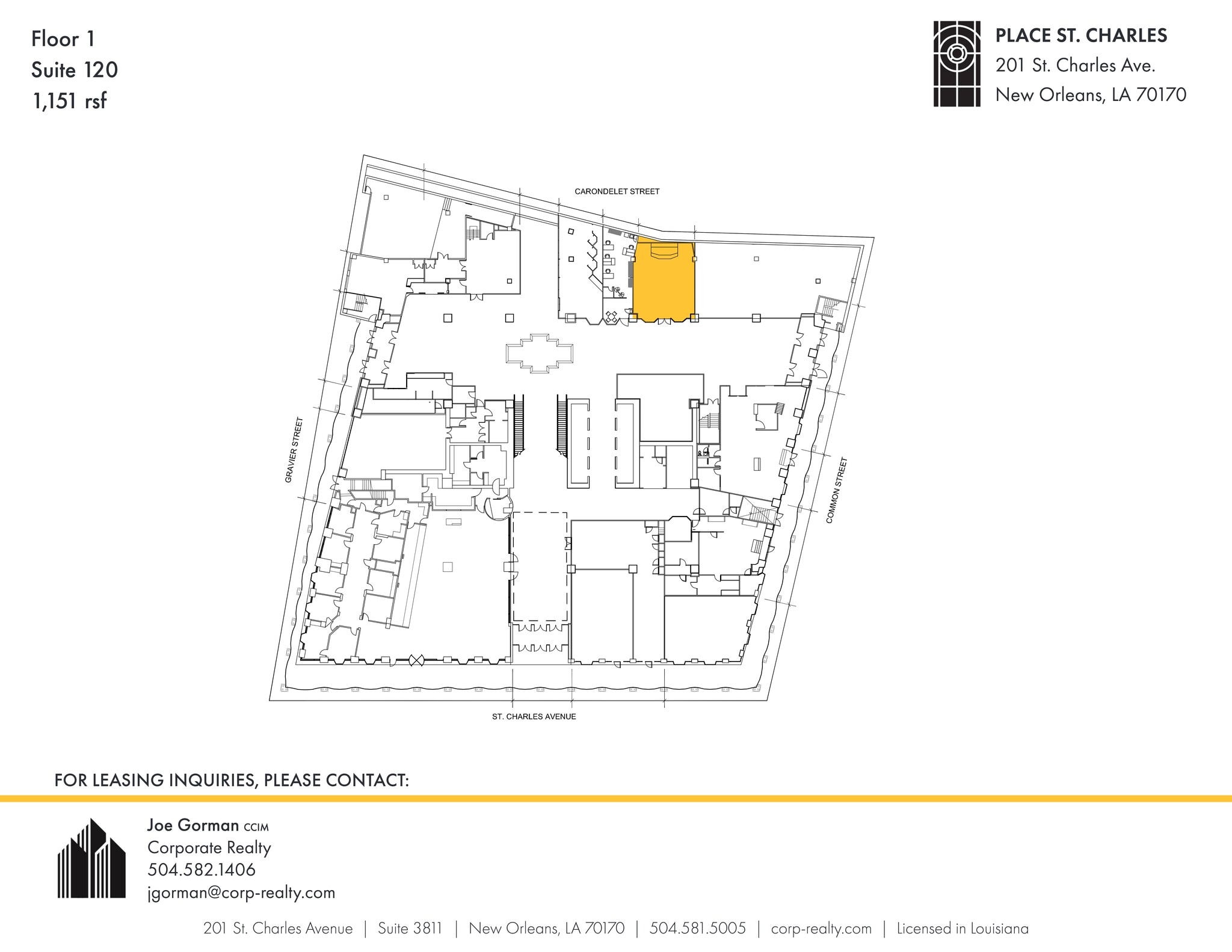201 St. Charles Ave, New Orleans, LA for lease Site Plan- Image 1 of 6