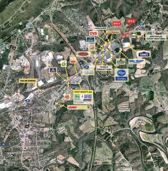 800 Old Franklin Tpke, Rocky Mount, VA à vendre - Aérien - Image 2 de 2