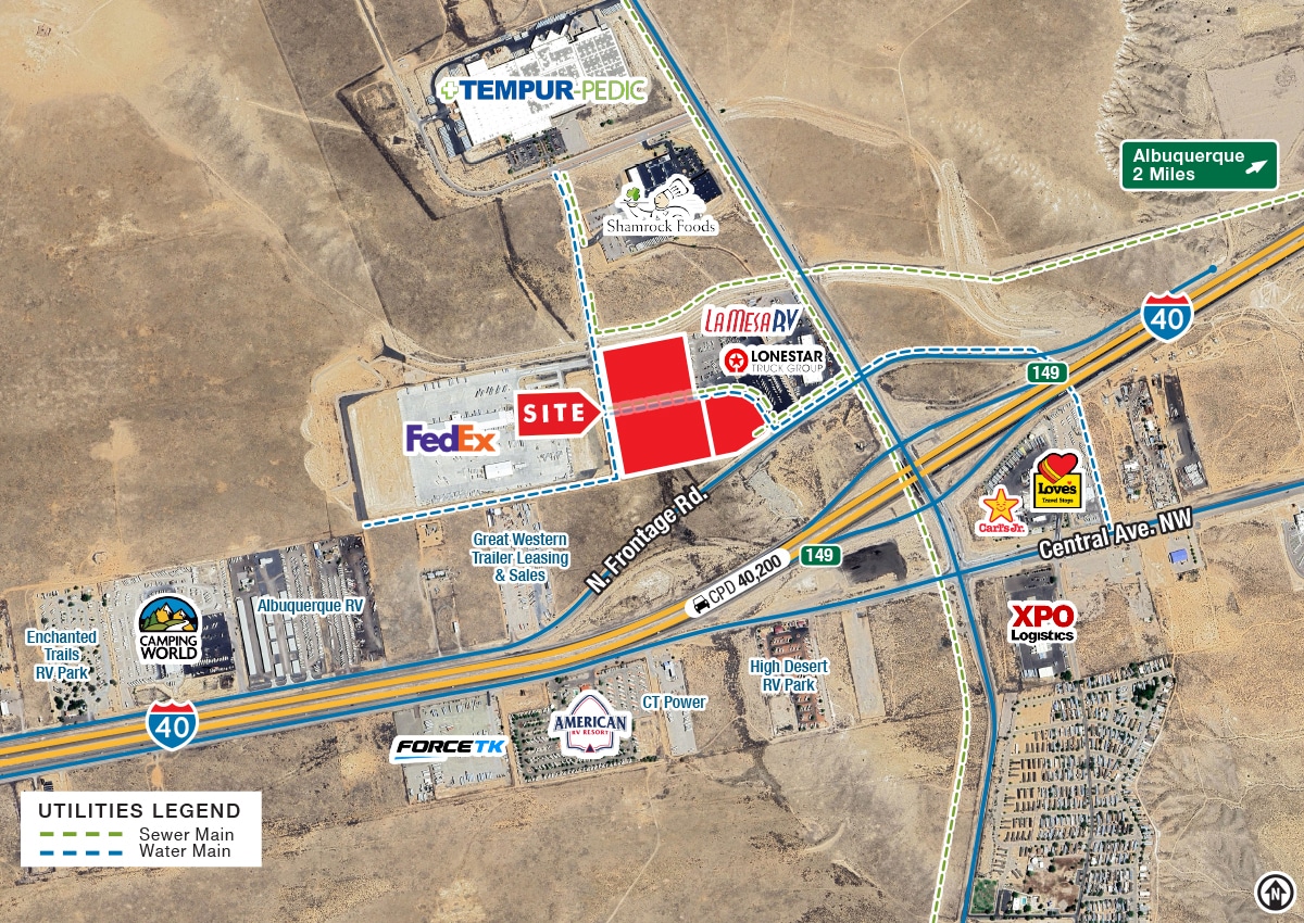 I-40 W. Frontage Rd. & Cordero Mesa Blvd., Albuquerque, NM for sale Primary Photo- Image 1 of 4