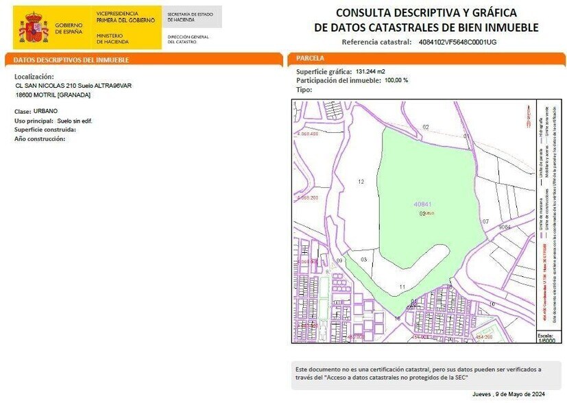 Terrain dans Motril, Granada à vendre - Plan de site - Image 3 de 3