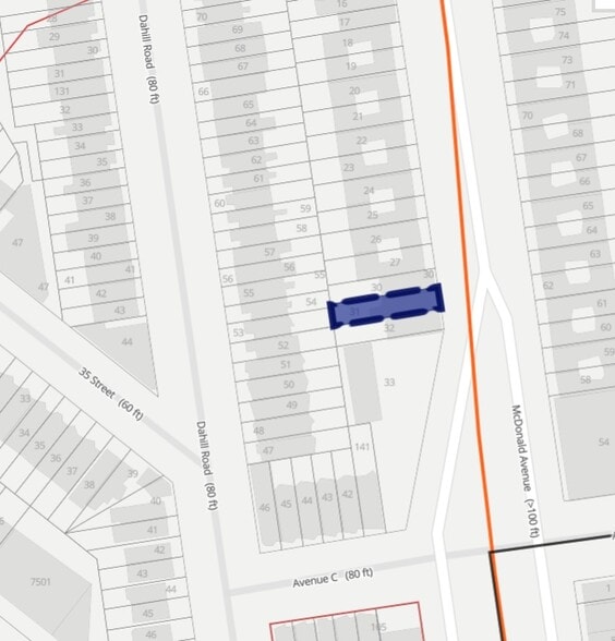 544 McDonald Ave, Brooklyn, NY à vendre - Plan cadastral - Image 2 de 2