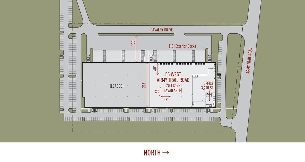 85 W Army Trail Rd, Glendale Heights, IL à louer - Plan d’étage - Image 2 de 3