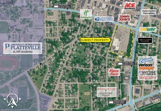 130-300 McGregor Plz, Platteville, WI - Aérien  Vue de la carte
