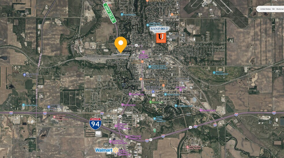 701 3rd St NW, Jamestown, ND à vendre - Aérien - Image 2 de 3