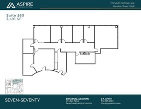 770 S Post Oak Ln, Houston, TX for lease Floor Plan- Image 1 of 5