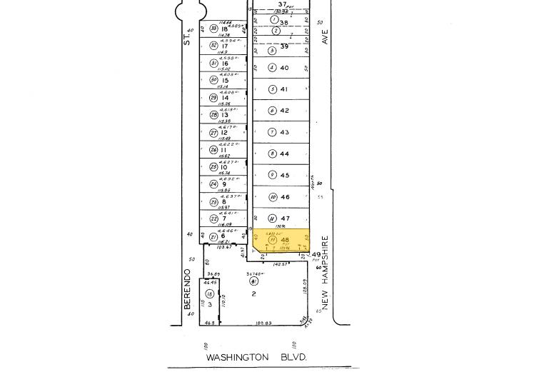 1825 S New Hampshire Ave, Los Angeles, CA for sale - Plat Map - Image 2 of 13