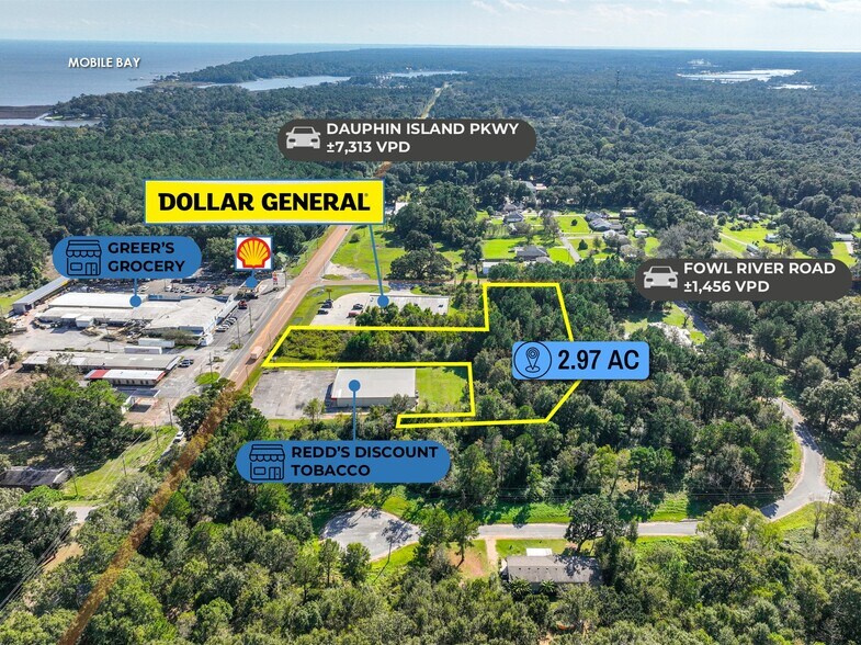 adj. to 3280 Fowl River Road, Theodore, AL à vendre - Photo du bâtiment - Image 3 de 14