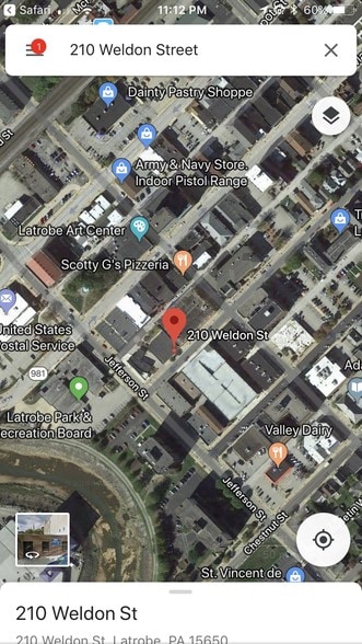 206-210 Weldon St, Latrobe, PA à louer - Aérien - Image 2 de 7