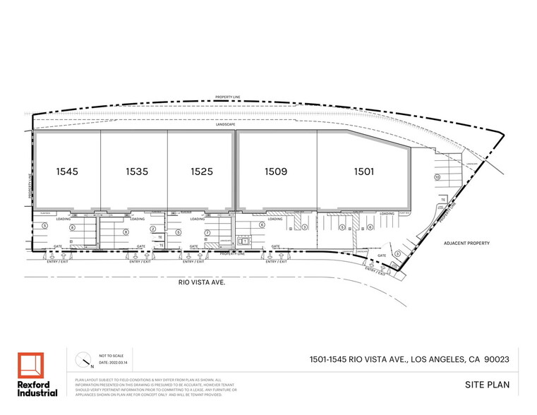 1525-1545 Rio Vista Ave, Los Angeles, CA à louer - Photo du bâtiment - Image 3 de 12